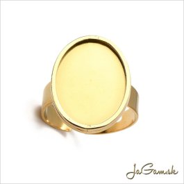 Základ na prsteň s lôžkom CHIRURGICKÁ OCEĽ 14x18mm, 1ks (CH1772g)